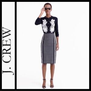NWT J. Crew Mixed Stripe No. 2 Pencil Skirt